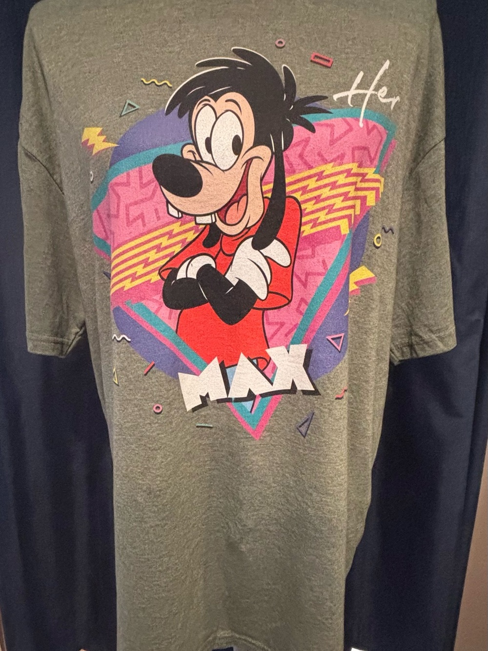 Disney Gray Logo Crewneck Tee Shirt